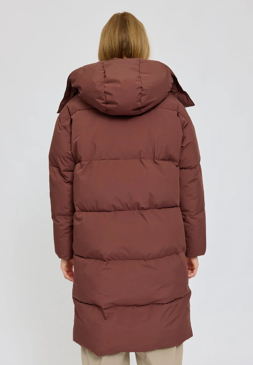Mazine - Oversized Puffer Coat - Deep Mahogany