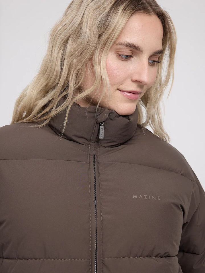 Mazine - Loose Fit Puffer Jacket  - mokka