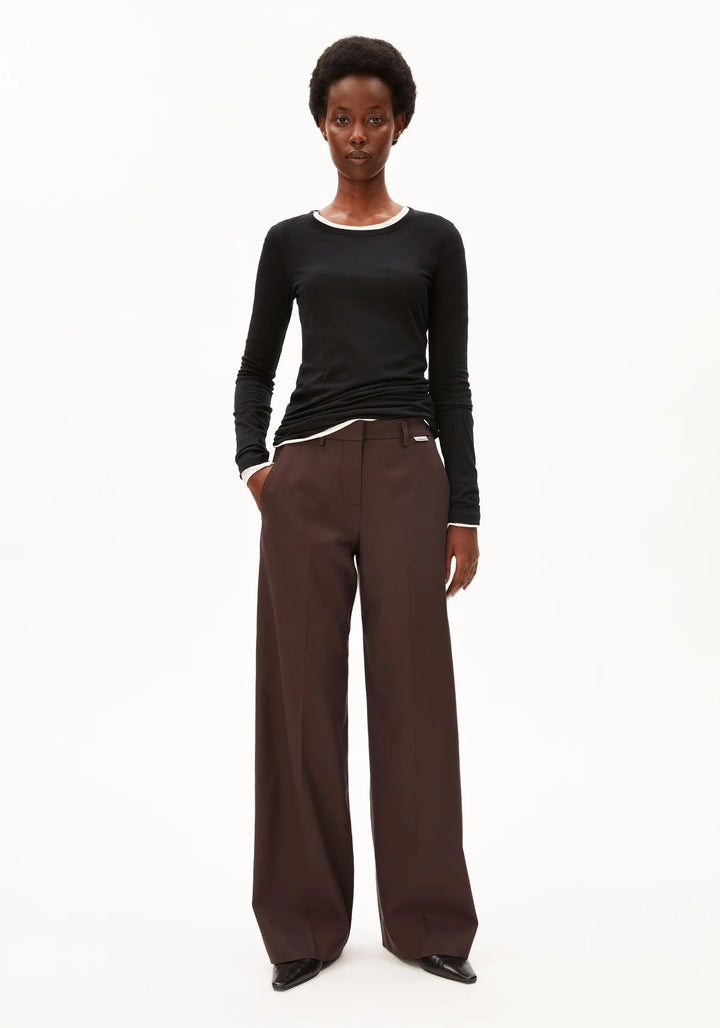 Armed Angels - Leandraa Wide leg pants - Claystone 