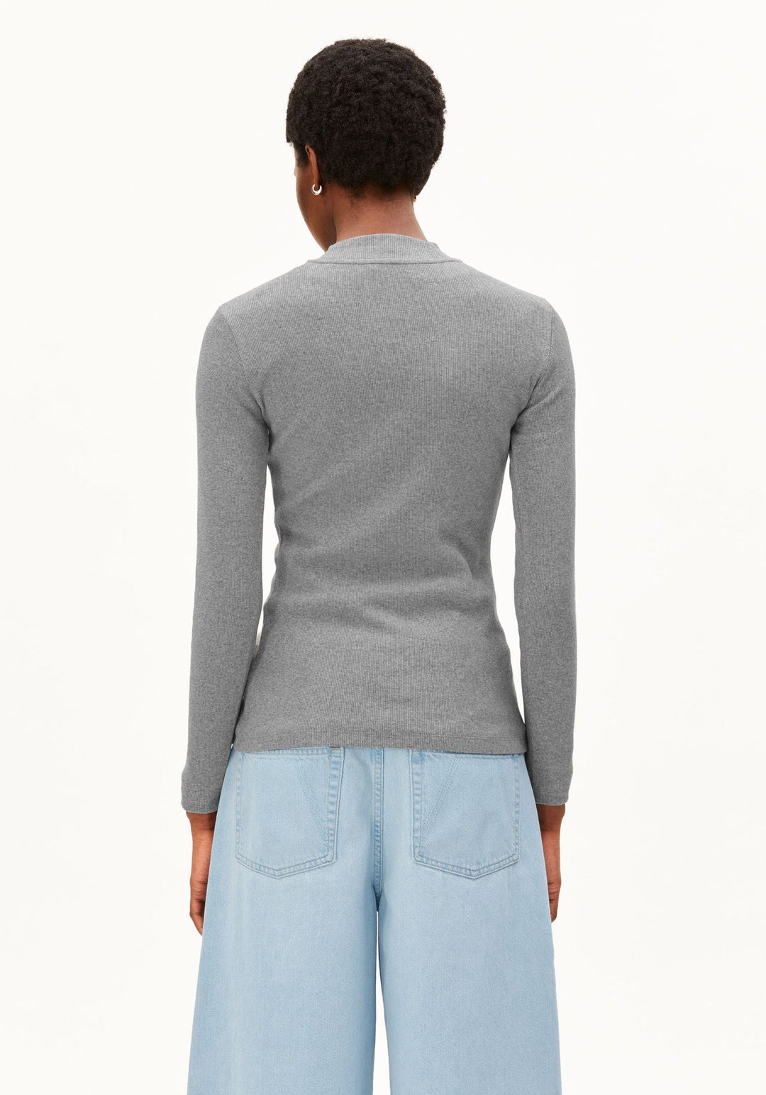Armed Angels - Fatimaara Rib longsleeve - Silver melange