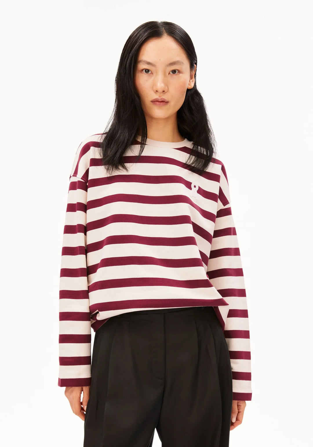 Armed Angels - Iconic sweatshirt Frankaa - Undyed Velvet red 