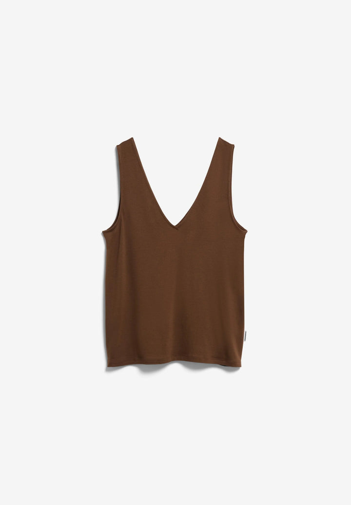Armed Angels - JERSEY TOP MET V-HALS LENZING™ ECOVERO™ VISCOSE MIX