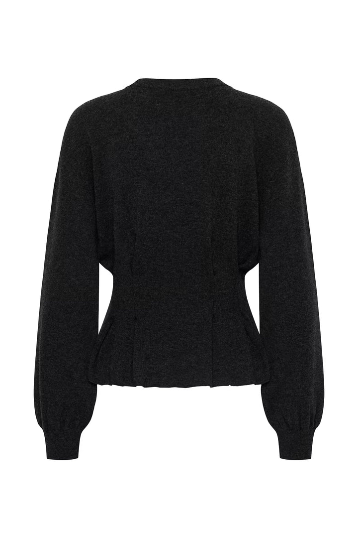 Gestuz - GZmanzi Pullover Wool - Ganache of Graphite