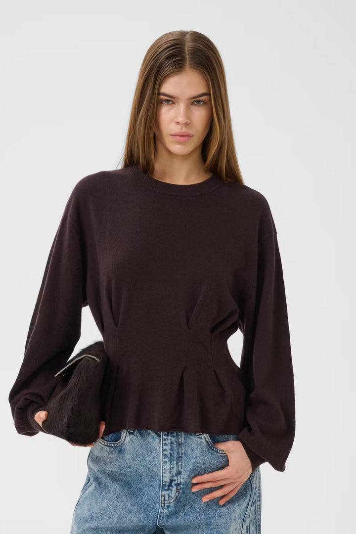 Gestuz - GZmanzi Pullover Wool - Ganache of Graphite