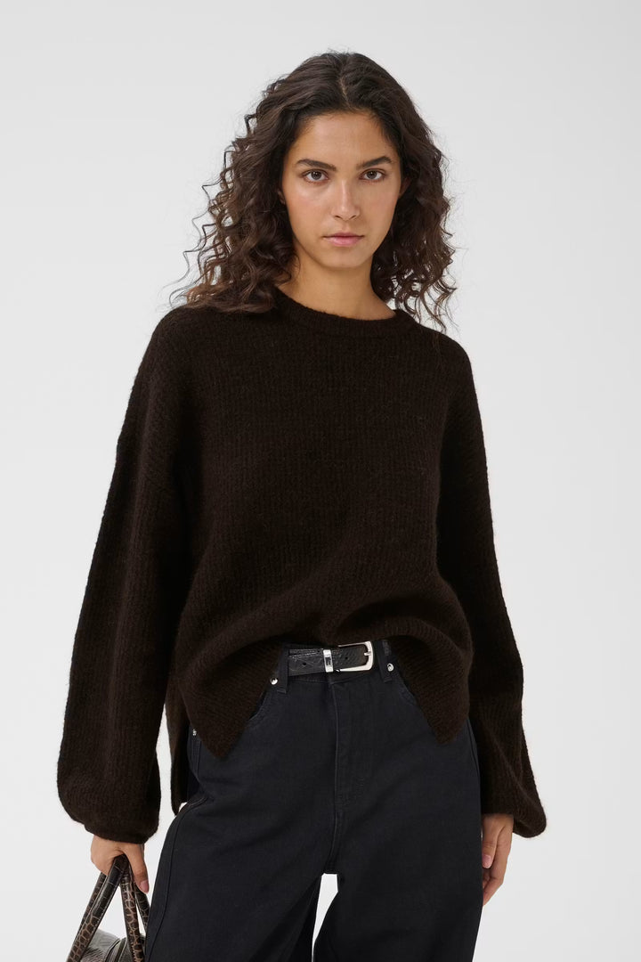 Gestuz - GZalpha pullover - Ganache Melange / Brown