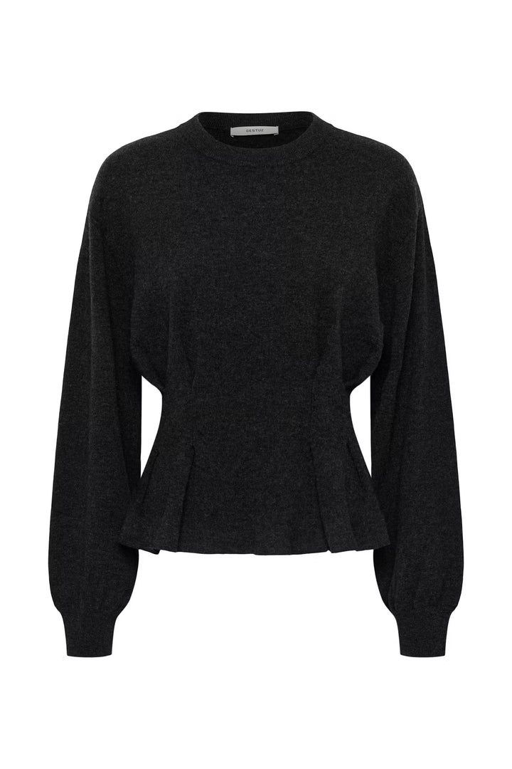 Gestuz - GZmanzi Pullover Wool - Ganache of Graphite