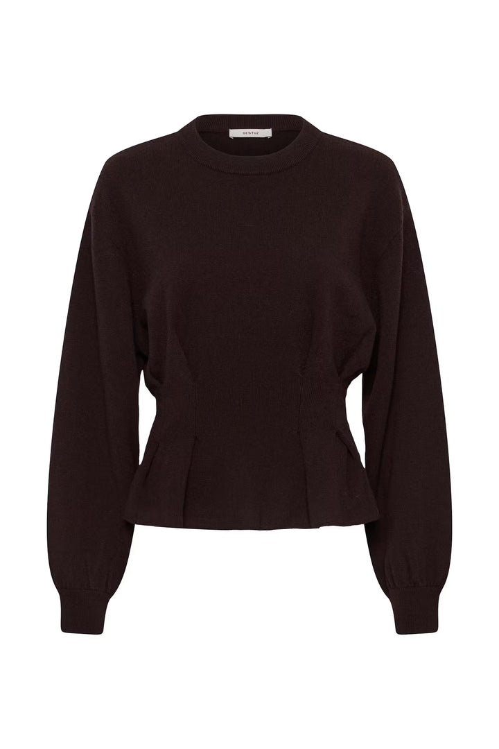 Gestuz - GZmanzi Pullover Wool - Ganache of Graphite