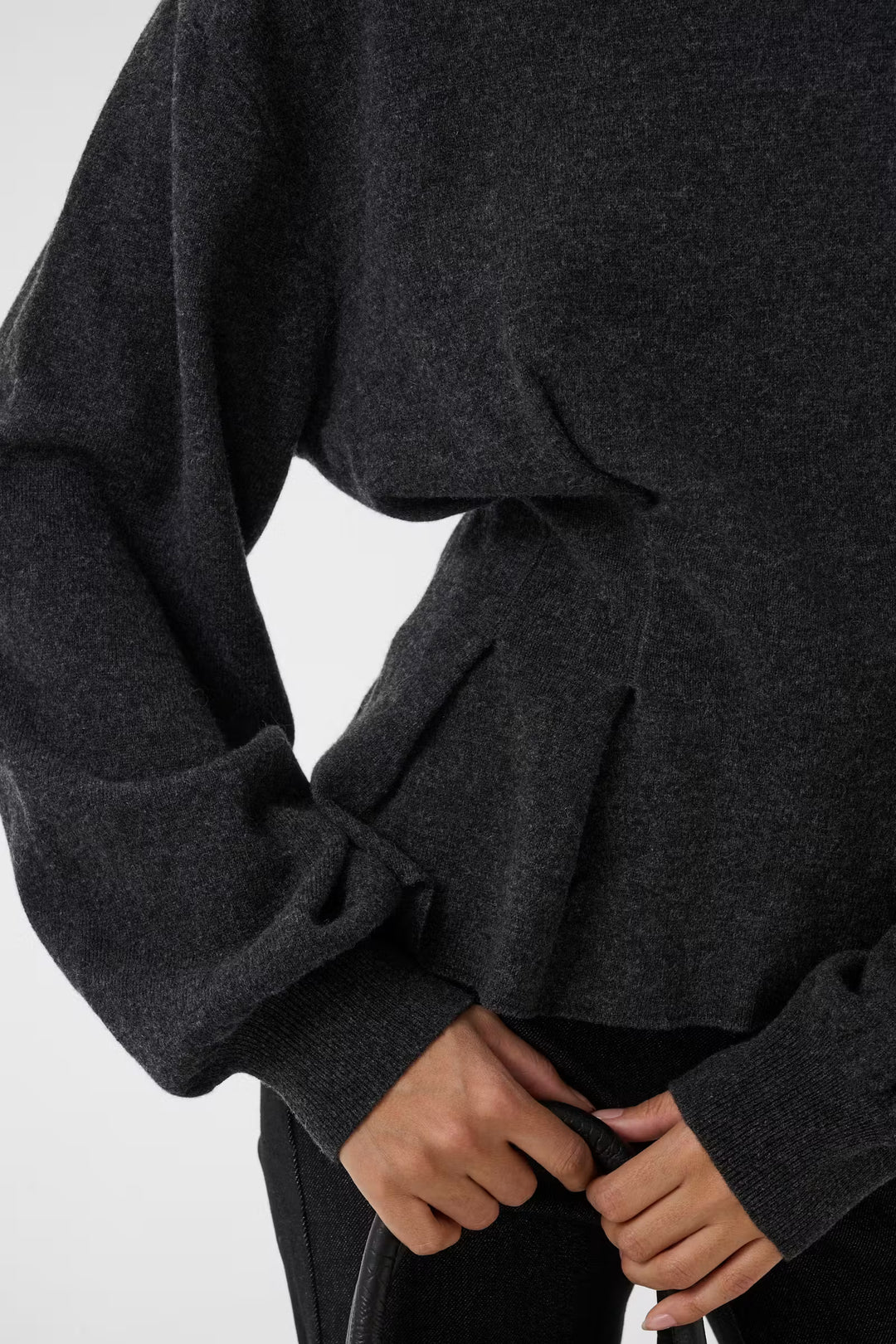 Gestuz - GZmanzi Pullover Wool - Ganache of Graphite