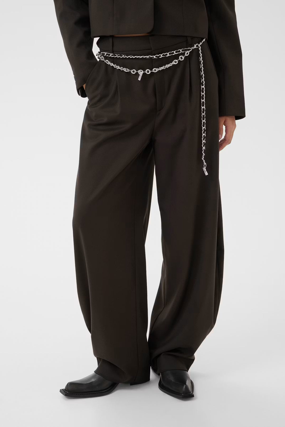 Gestuz - GZcallia Barrel pants - Ganache / Brown