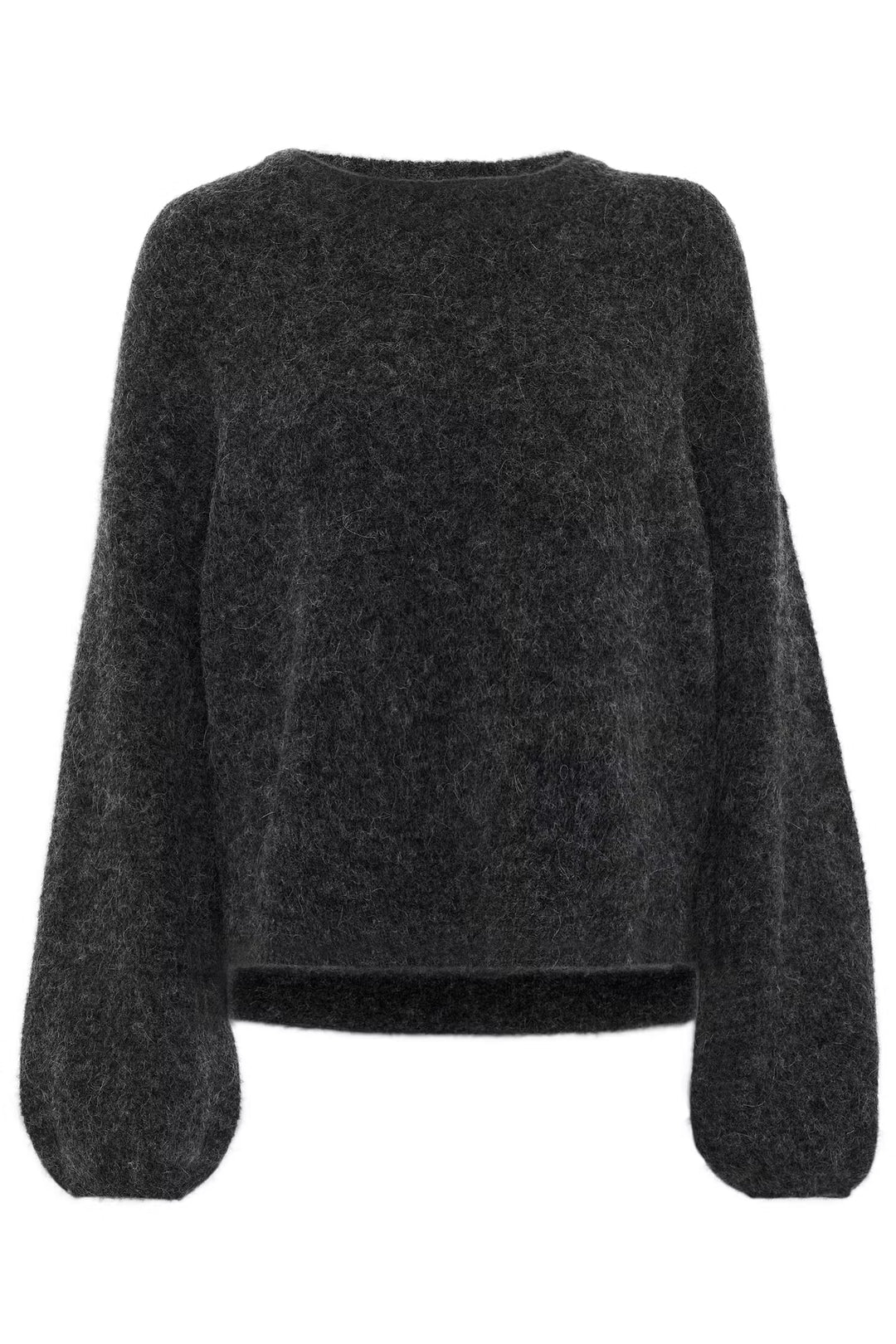 Gestuz - GZalpha pullover - Charcoal Melange Grey 