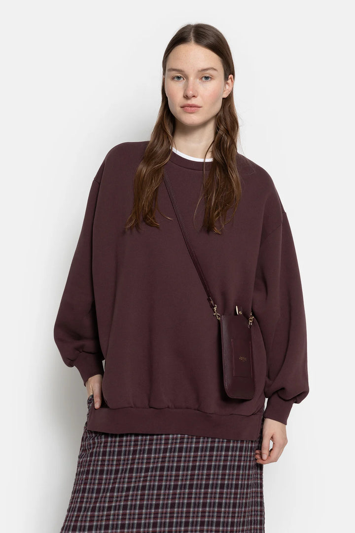 Ame Antwerp - Ulla Oversized Sweatshirt - Aubergine