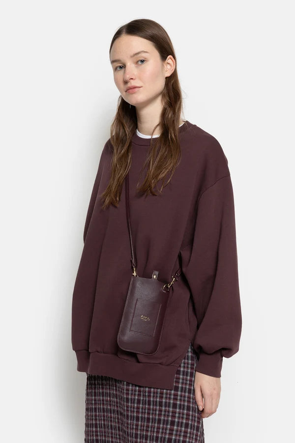 Ame Antwerp - Ulla Oversized Sweatshirt - Aubergine