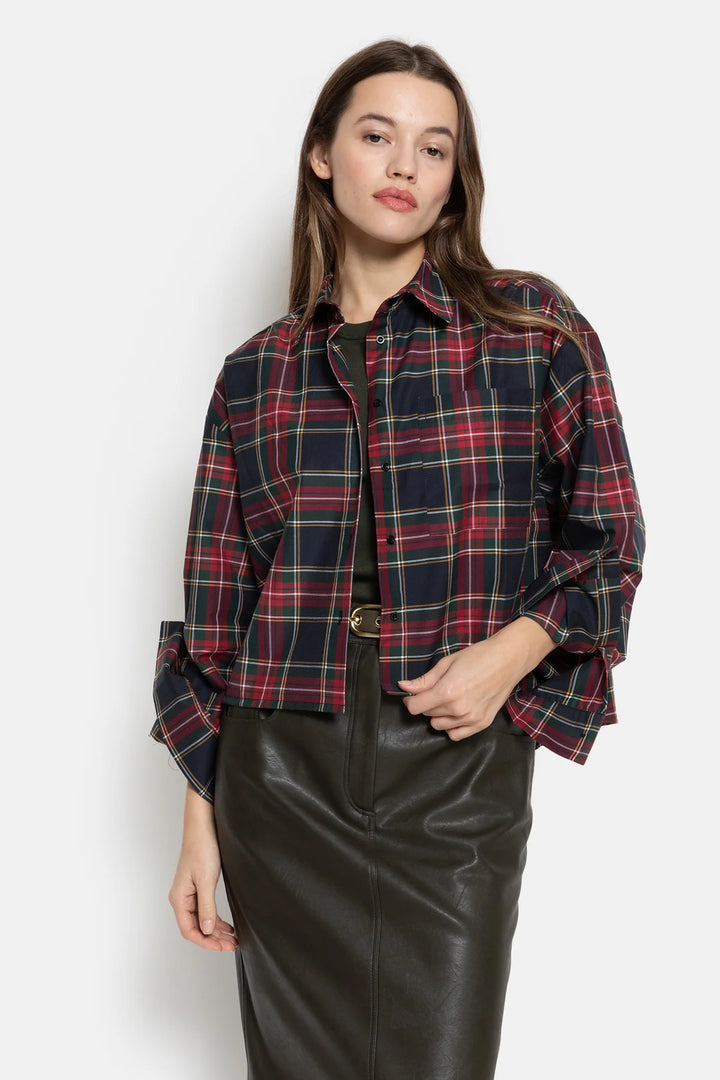 Âme Antwerp - Ocean Cropped Shirt - Red checked
