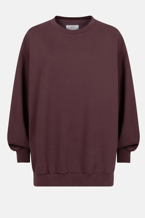 Ame Antwerp - Ulla Oversized Sweatshirt - Aubergine
