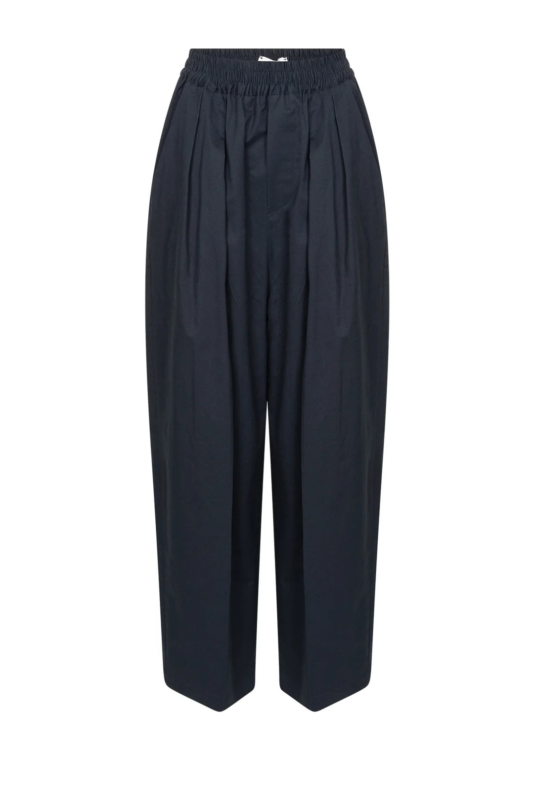 Ame Antwerp - Kick Twill Wooly Pleated Pants - Navy Blue