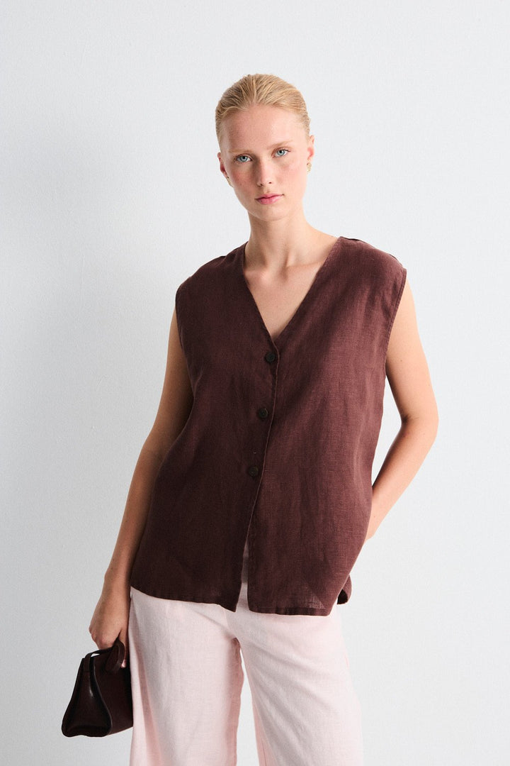 MUS &amp; BOMBON - Arani vest - Brown TEST