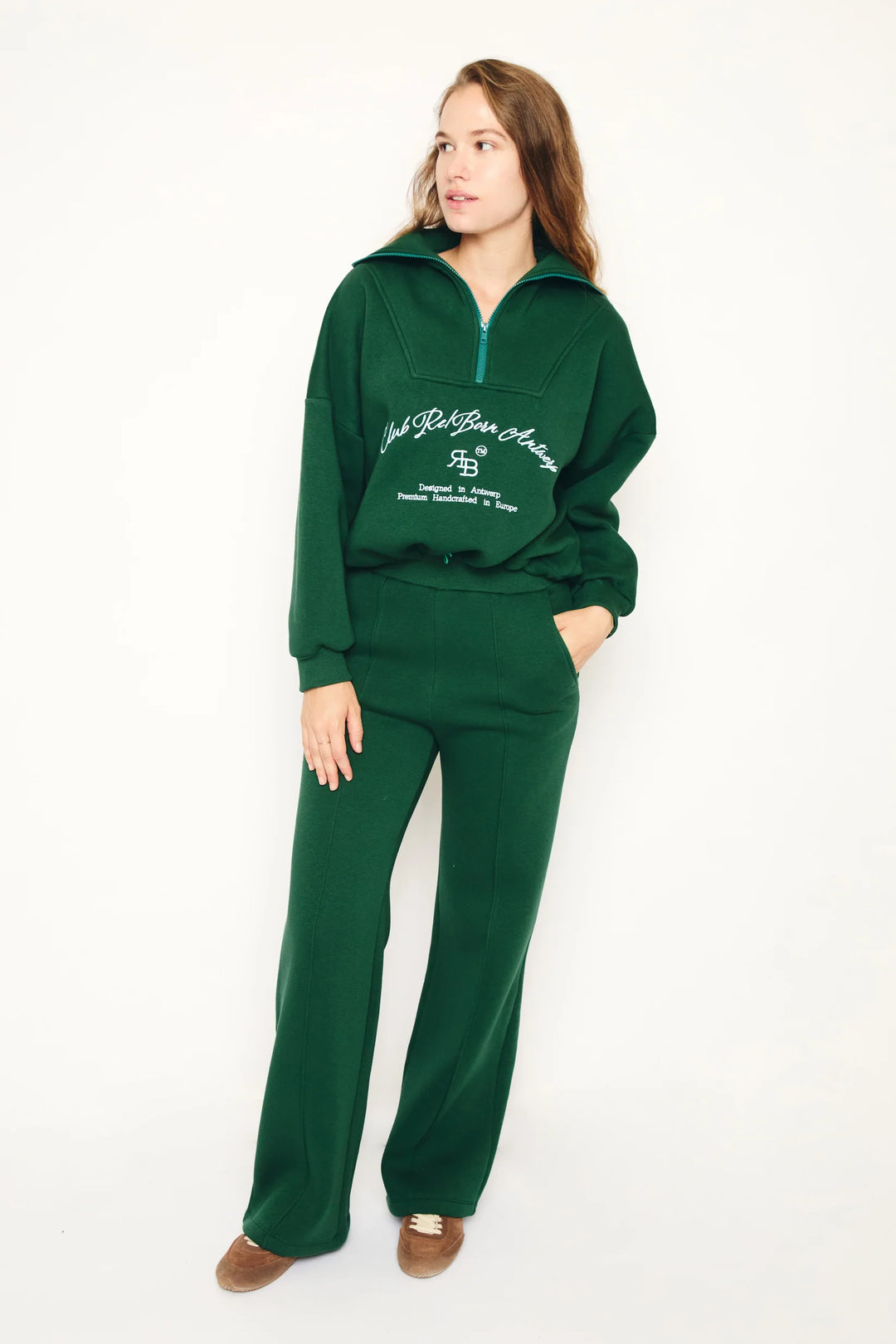 RE/BORN - Chelsea Sweater - Forest green