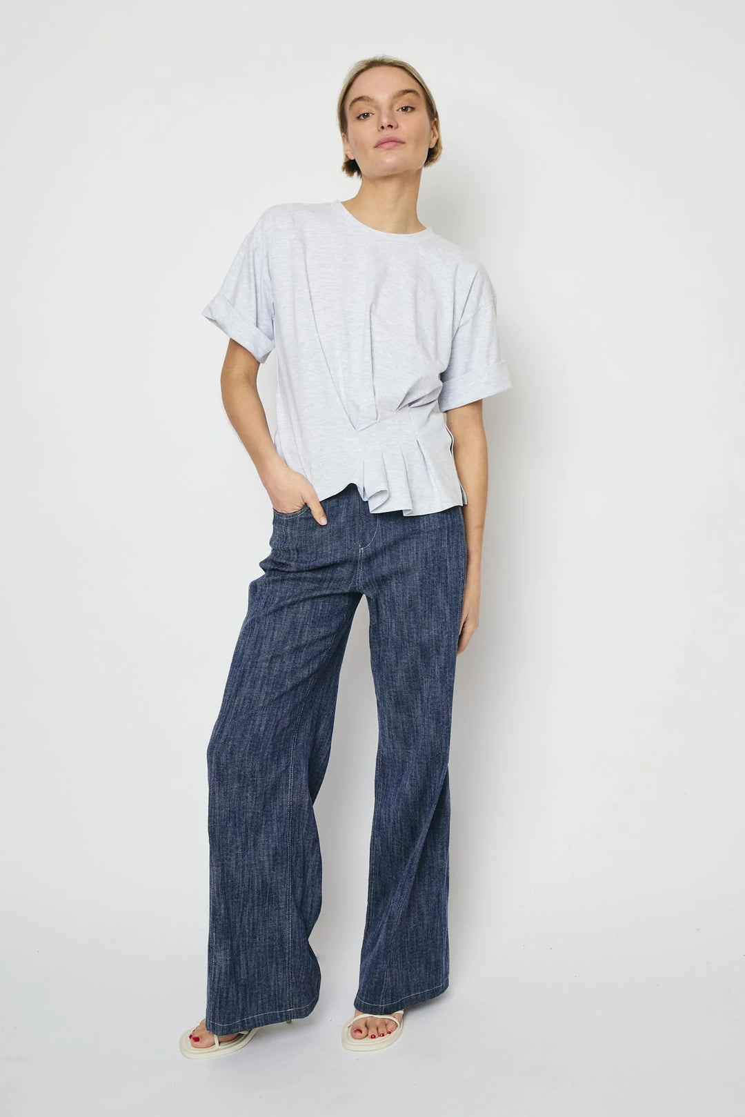 RE/BORN - Gabrielle Tee - White Melange