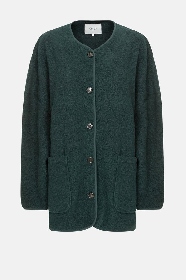 Âme Antwerp - Hannah Wooly Jacket - Dark Green