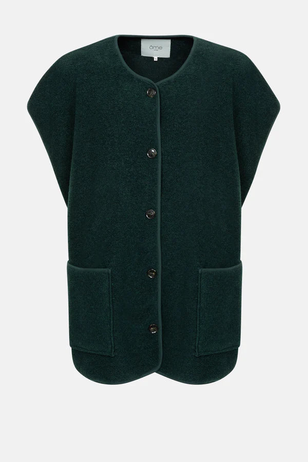 Âme Antwerp - Ines Wooly Jacket - Dark Green
