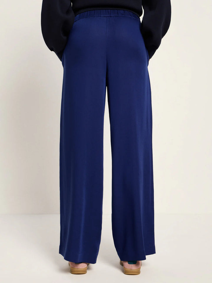 Lanius - Wijde broek van TENCEL - Purple Blue