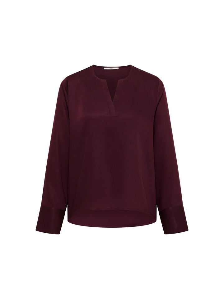Lanius - Blouse van TENCEL - Bordeaux