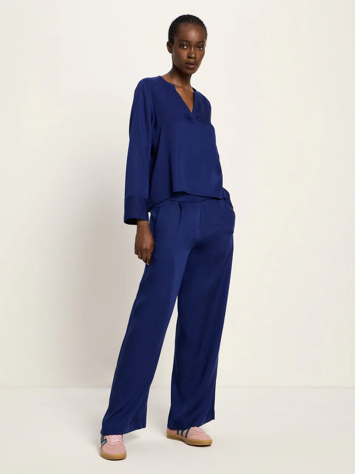 Lanius - Blouse van TENCEL - Purple Blue