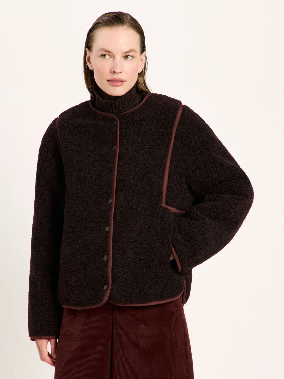 Lanius - Wende Jas Reversible - Bitter Chocolate
