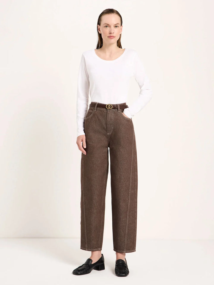 Lanius - Barrel jeans - Chocolate