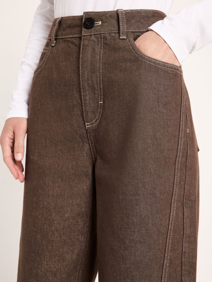 Lanius - Barrel jeans - Chocolate