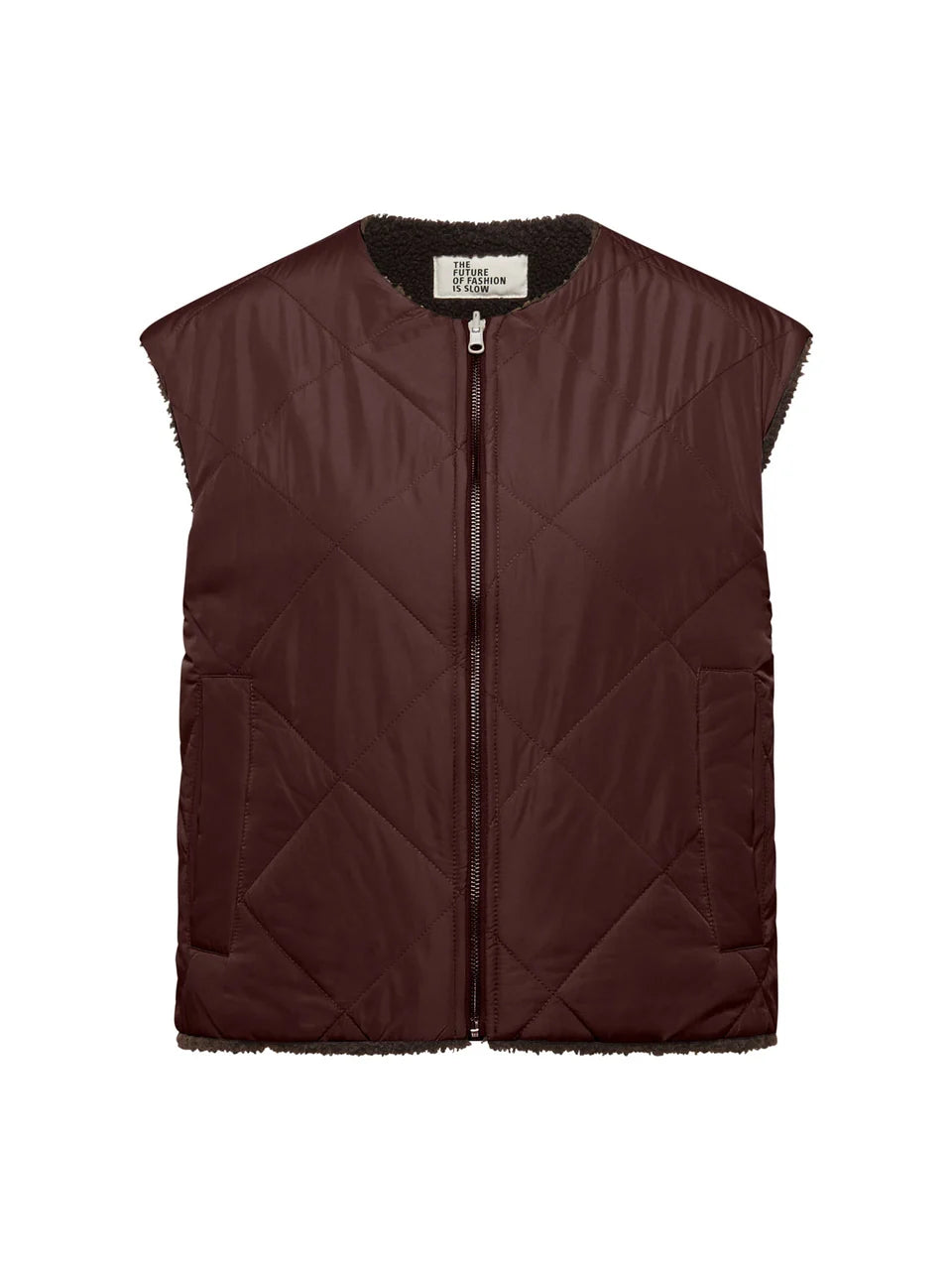 Lanius - Wende vest reversible - Bitter Chocolate 