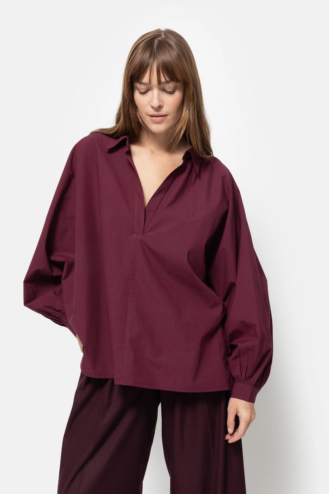 Âme Antwerp - Madonna Polo Shirt - Plum