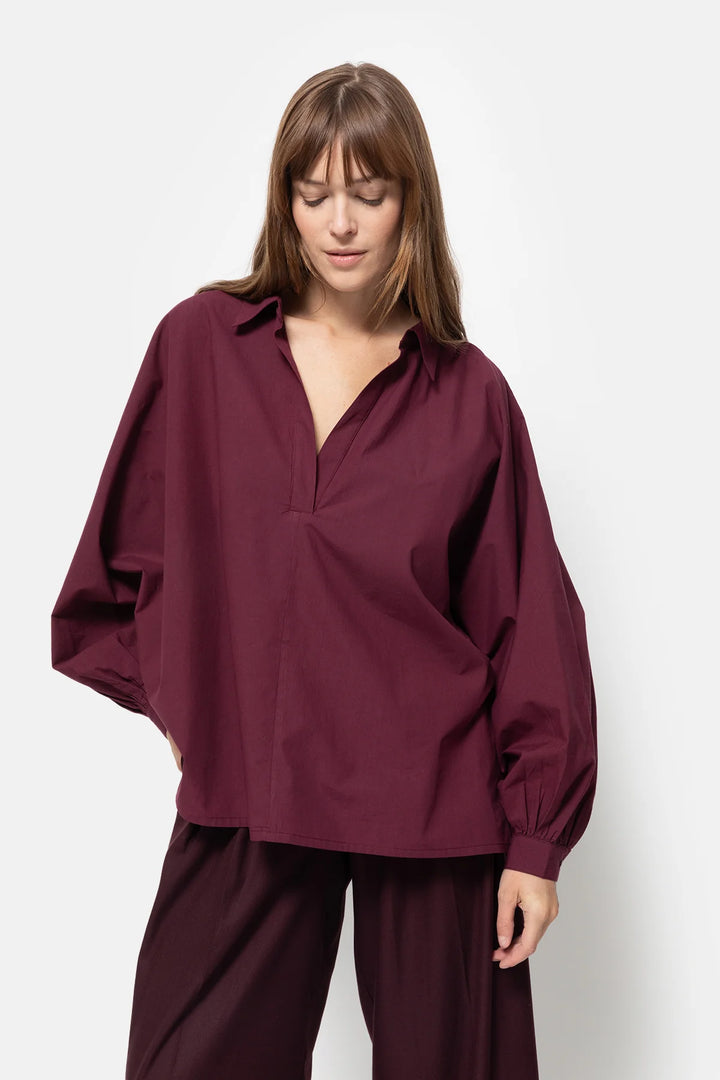 Âme Antwerp - Madonna Polo Shirt - Plum