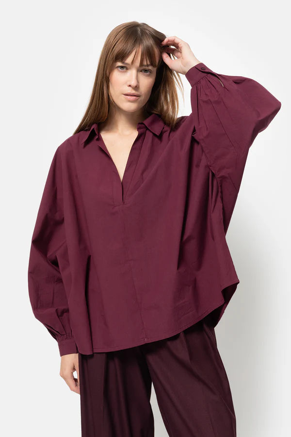 Âme Antwerp - Madonna Polo Shirt - Plum