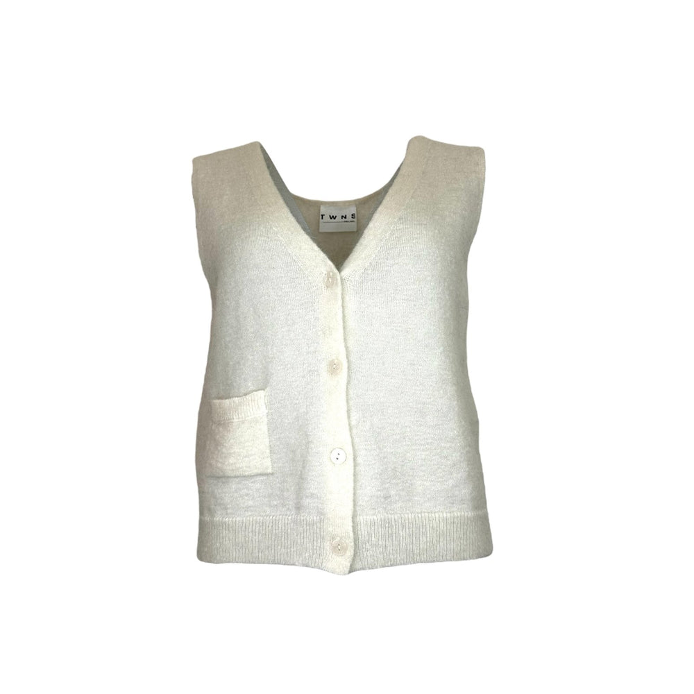 TWNS the label - Castlerock Sleeveless vest - Off White