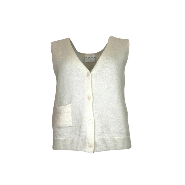 TWNS the label - Castlerock Sleeveless vest - Off White