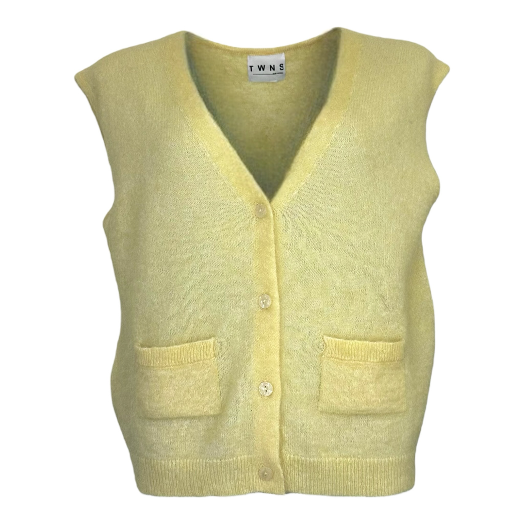 TWNS the label - Castlerock Sleeveless vest - Butter yellow