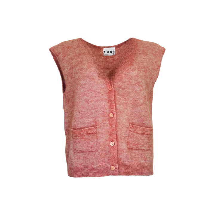 TWNS the label - Castlerock Sleeveless vest - Old Pink