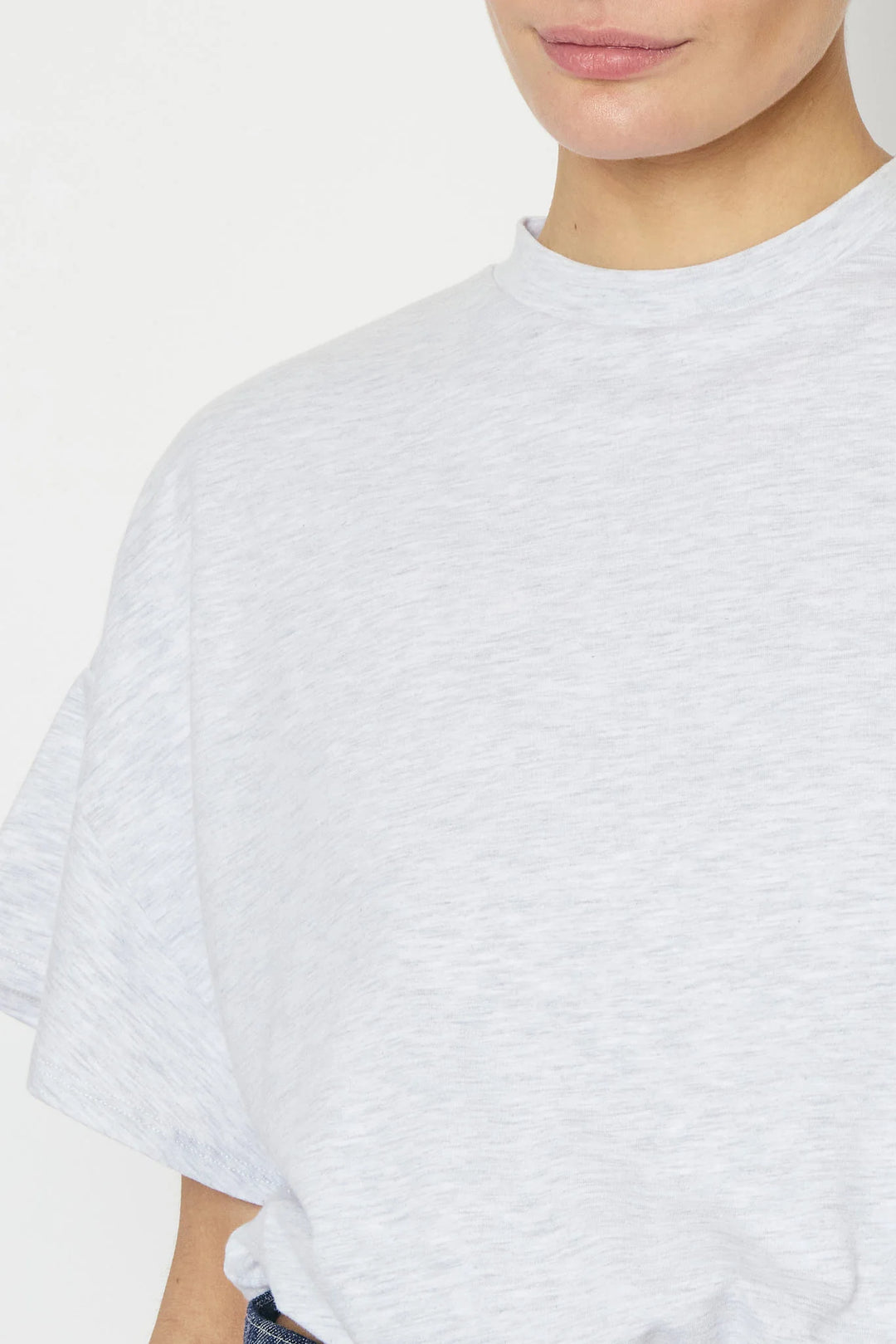 RE/BORN - Raffa Tee - White Melange