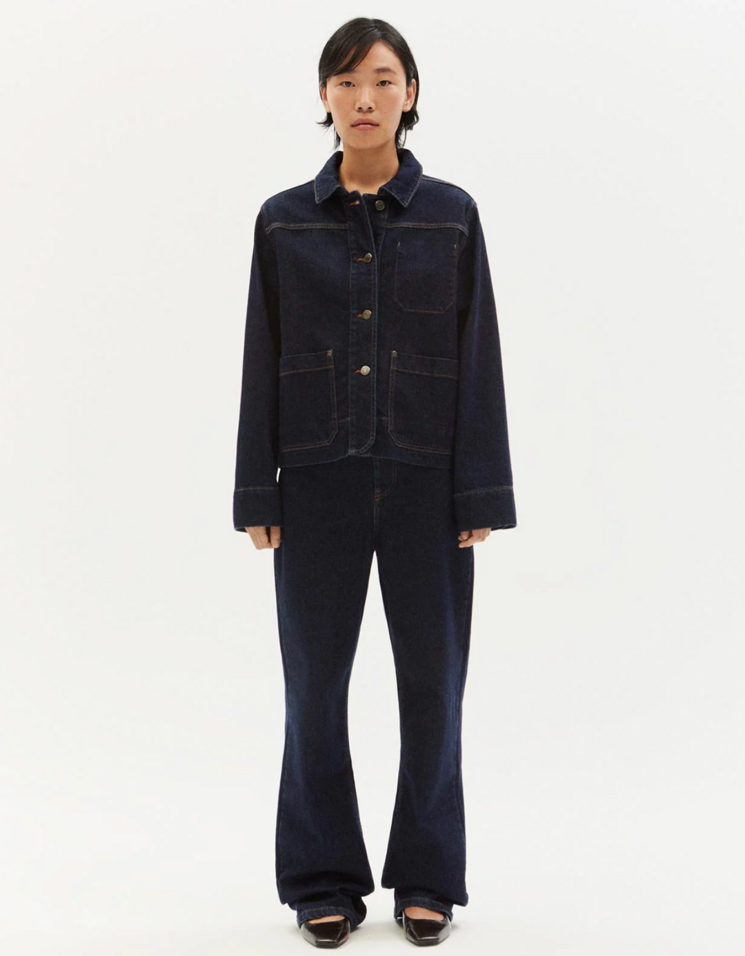 Thinking Mu - Jacket Debbie - Denim Medium Wash