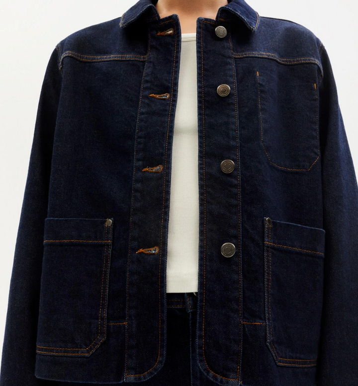 Thinking Mu - Jacket Debbie - Denim Medium Wash