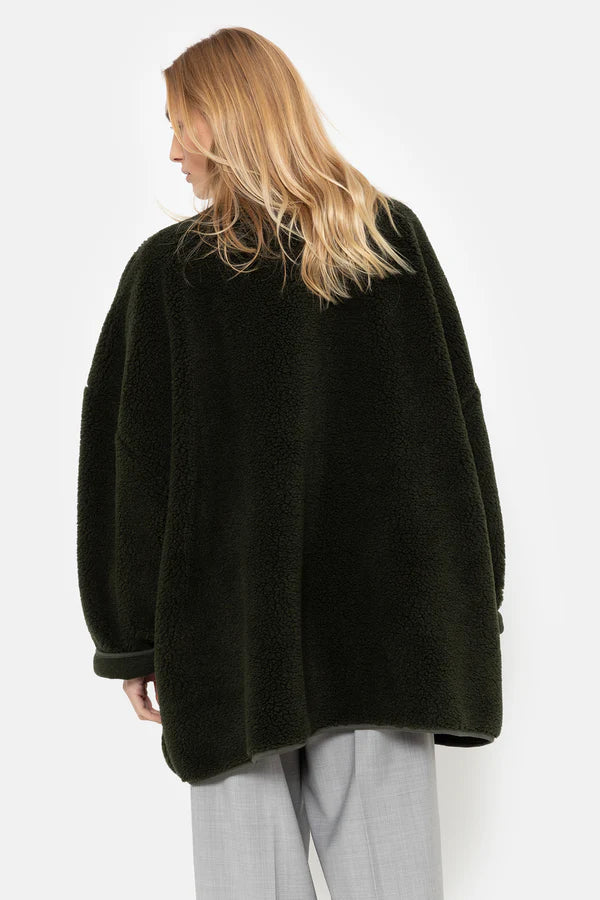 Âme Antwerp - Hannah Teddy Oversized Jacket - Dark Green