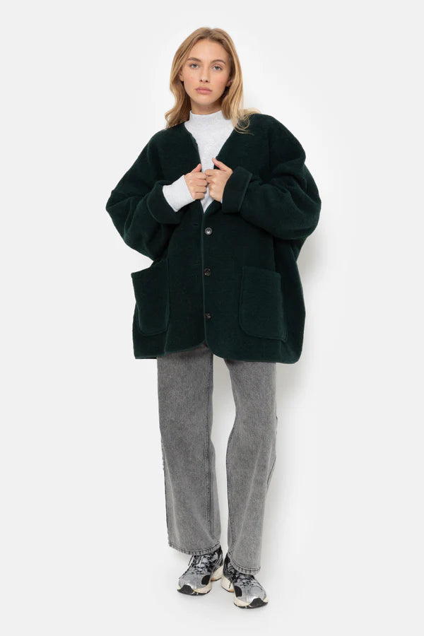 Âme Antwerp - Hannah Wooly Jacket - Dark Green