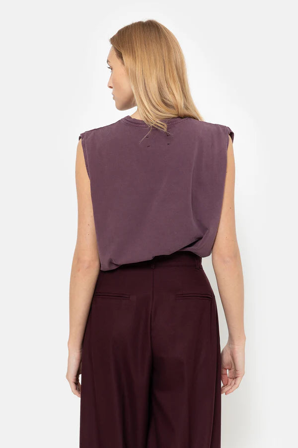Âme Antwerp - Michel Wide Pleated Trousers - Plum
