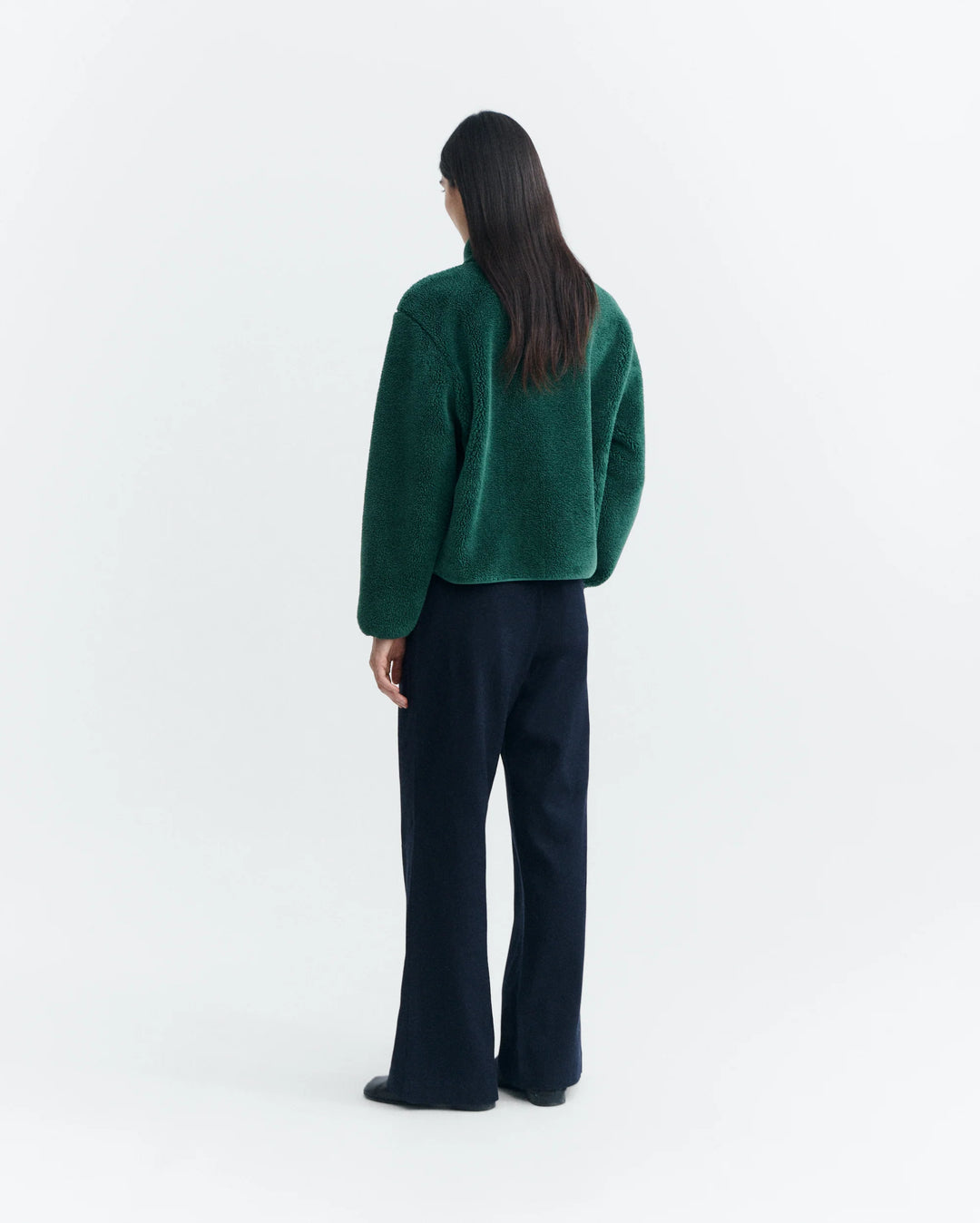 Thinking Mu - Green fleece Kourtney jacket