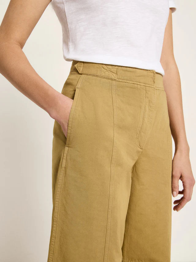 Lanius - Barrel Leg Trousers - Khaki