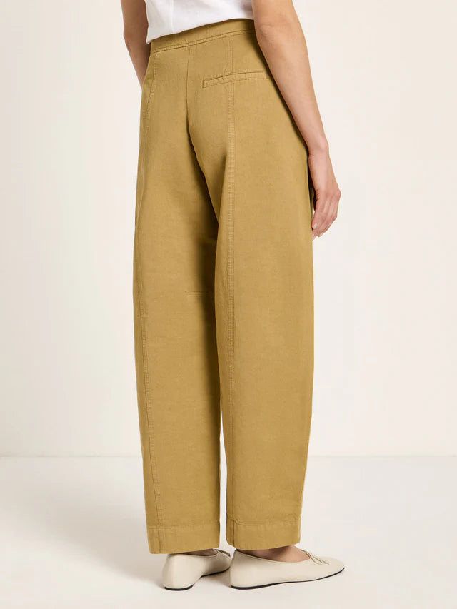 Lanius - Barrel Leg Trousers - Khaki