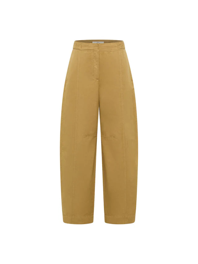 Lanius - Barrel Leg Trousers - Khaki
