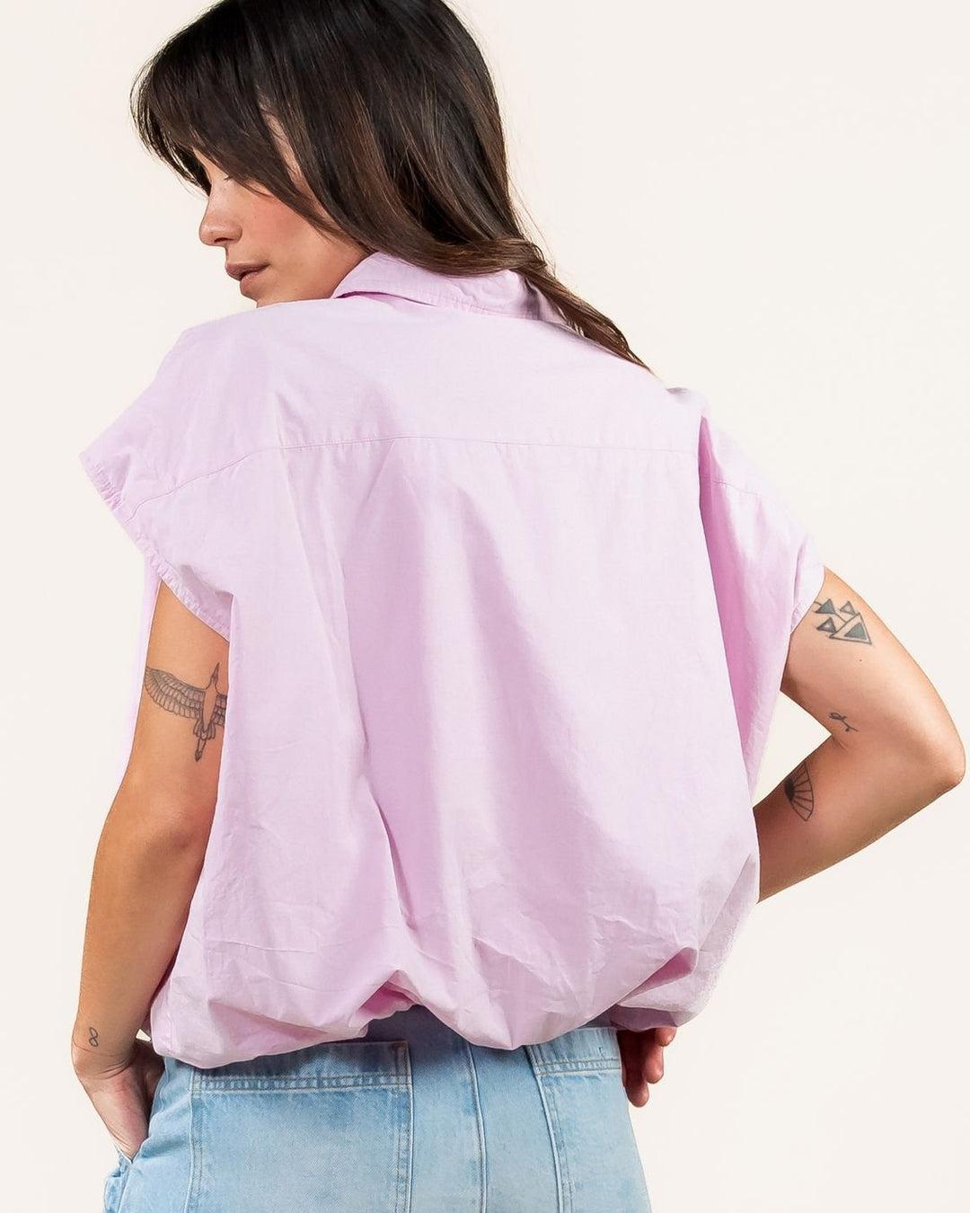 Kuyichi - Dilek Mouwloze Blouse - Light Pink