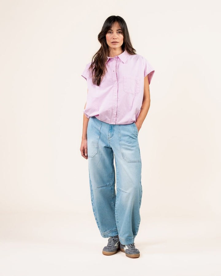 Kuyichi - Dilek Mouwloze Blouse - Light Pink